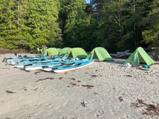 Island camping near Tofino