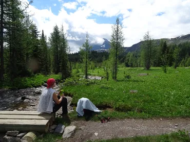 wandern in kanadischen Rockies
