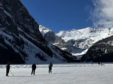 Lake Louise, Winter, Schlittschuh, Kanada