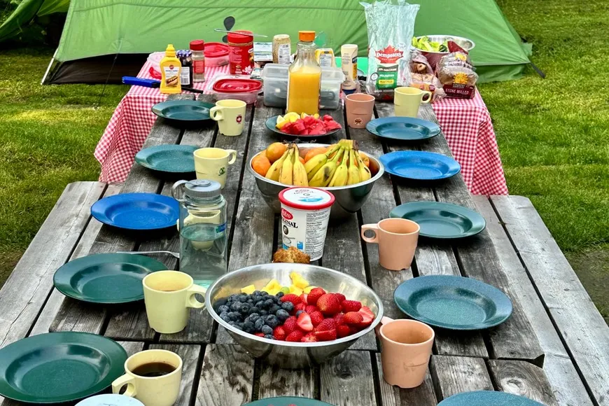 Camping breakfast