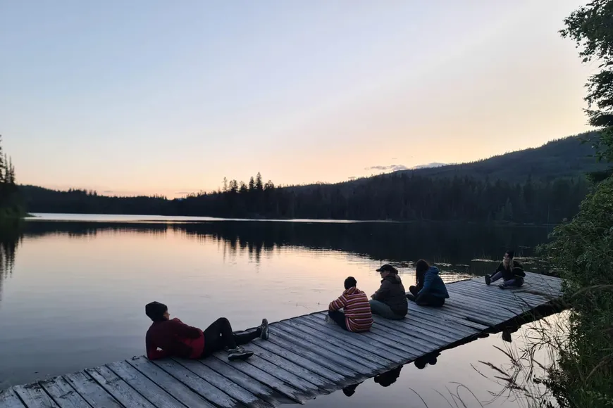 Evenings by Canadian lake