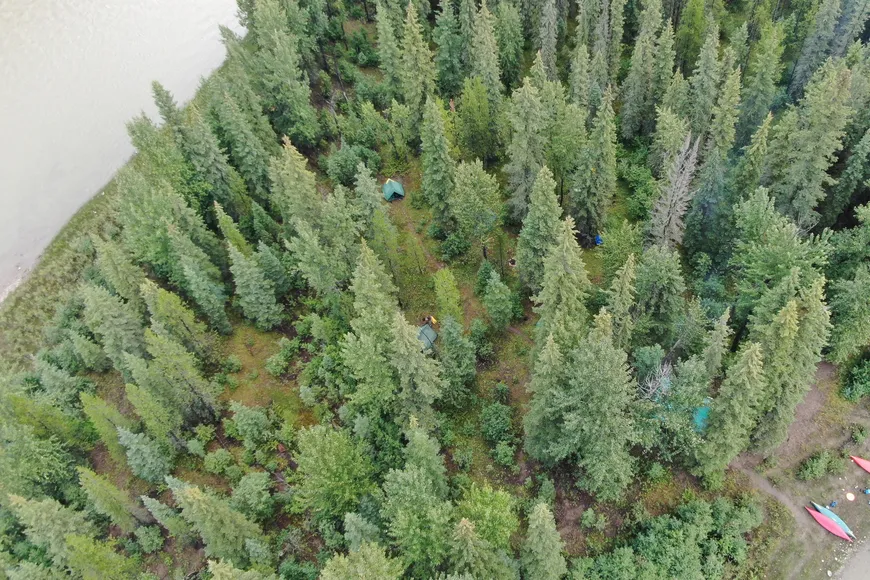 Canadian river island camping