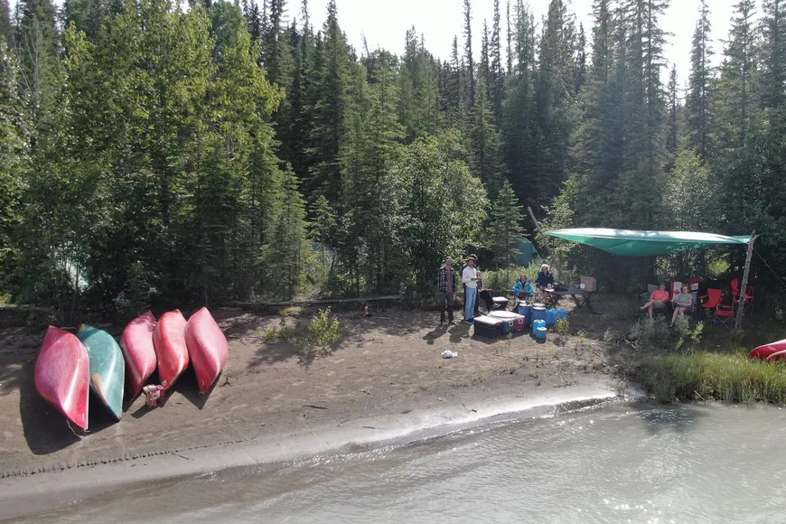 Athabasca group campsite