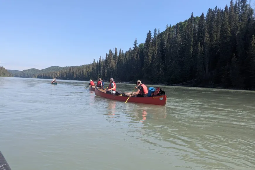Quiet canoeing in Alberta
