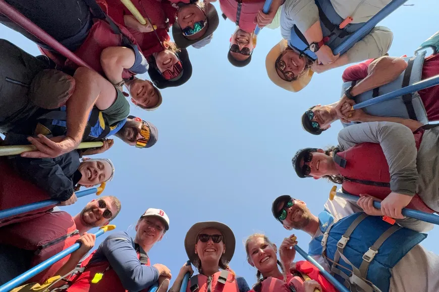 Paddle group ready to go