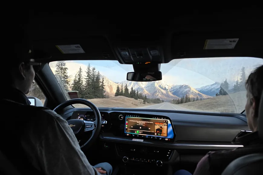 Driving through Jasper