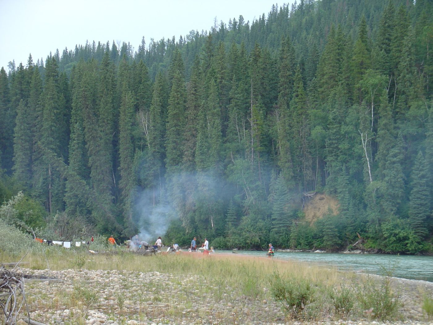 canoe tour with camping on rocky island in the athabasca | camping auf steiniger insel im athabasca river