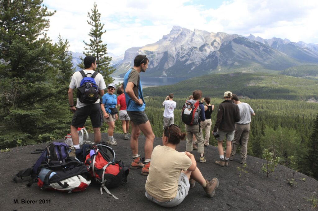 hikinh trip, rocky mountains, canada